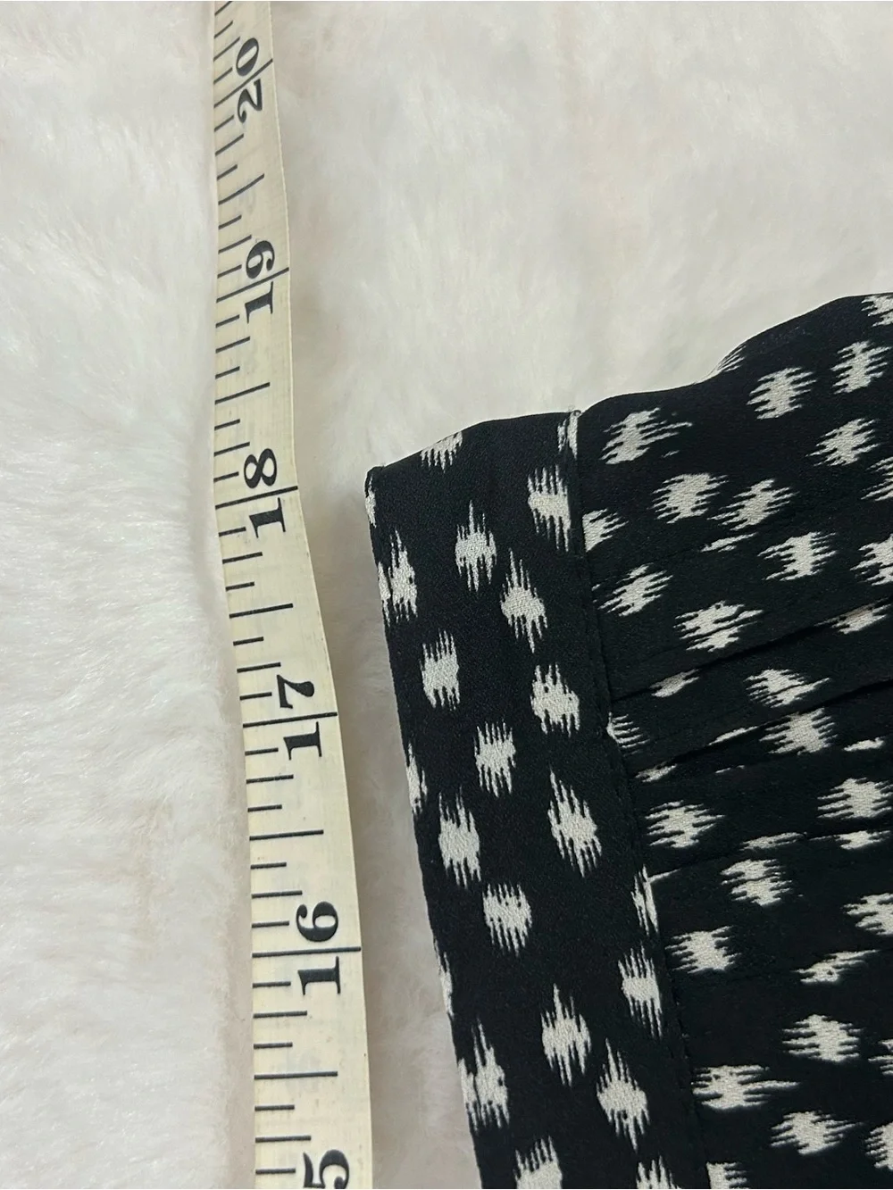 Jones New York Polka Dot Midi Skirt Size 16 Black White Pleated A-Line Flowy